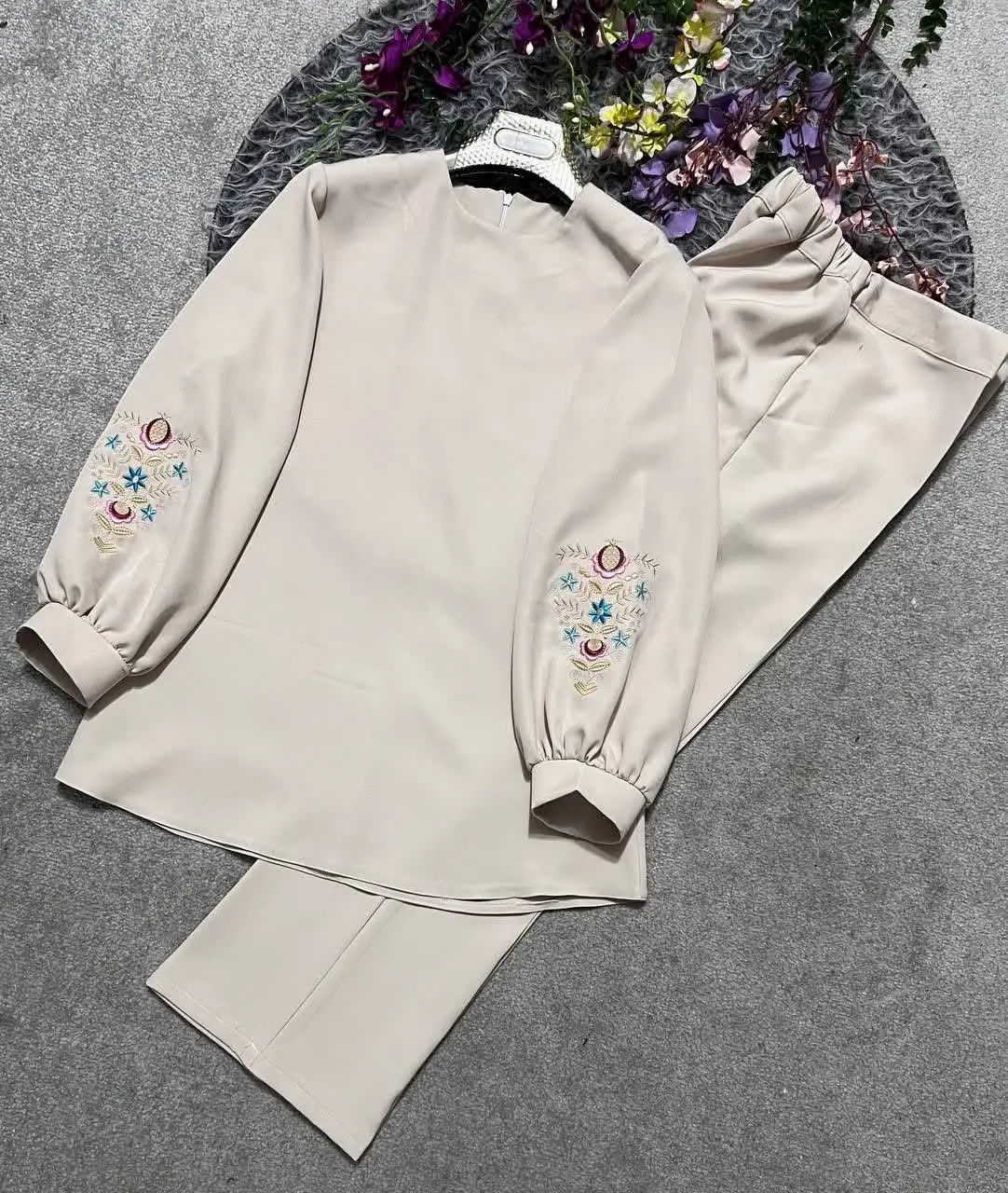 👚 نام: ست تونیک شلوار رز
