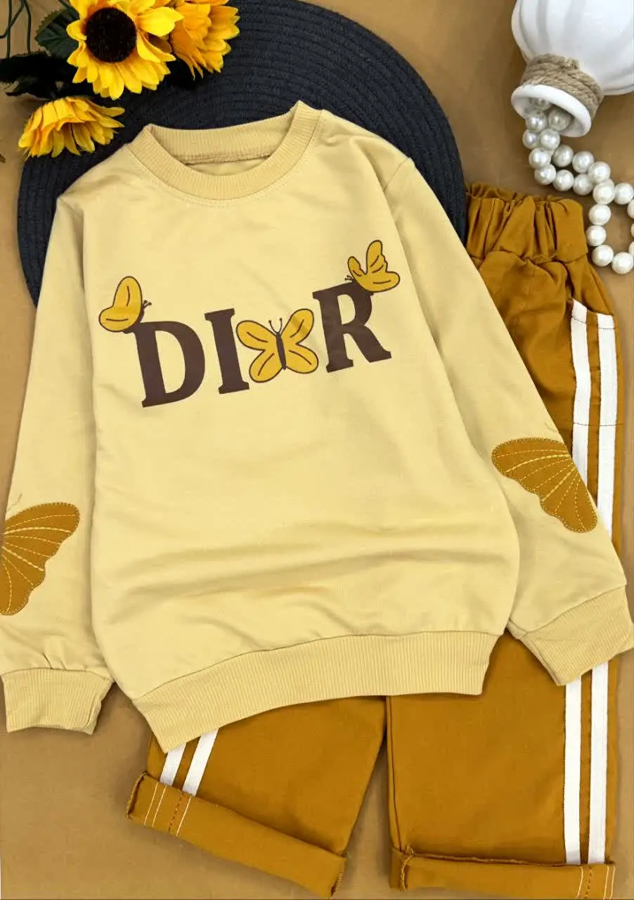 ✅ست دخترانه بیرون پوش dior
