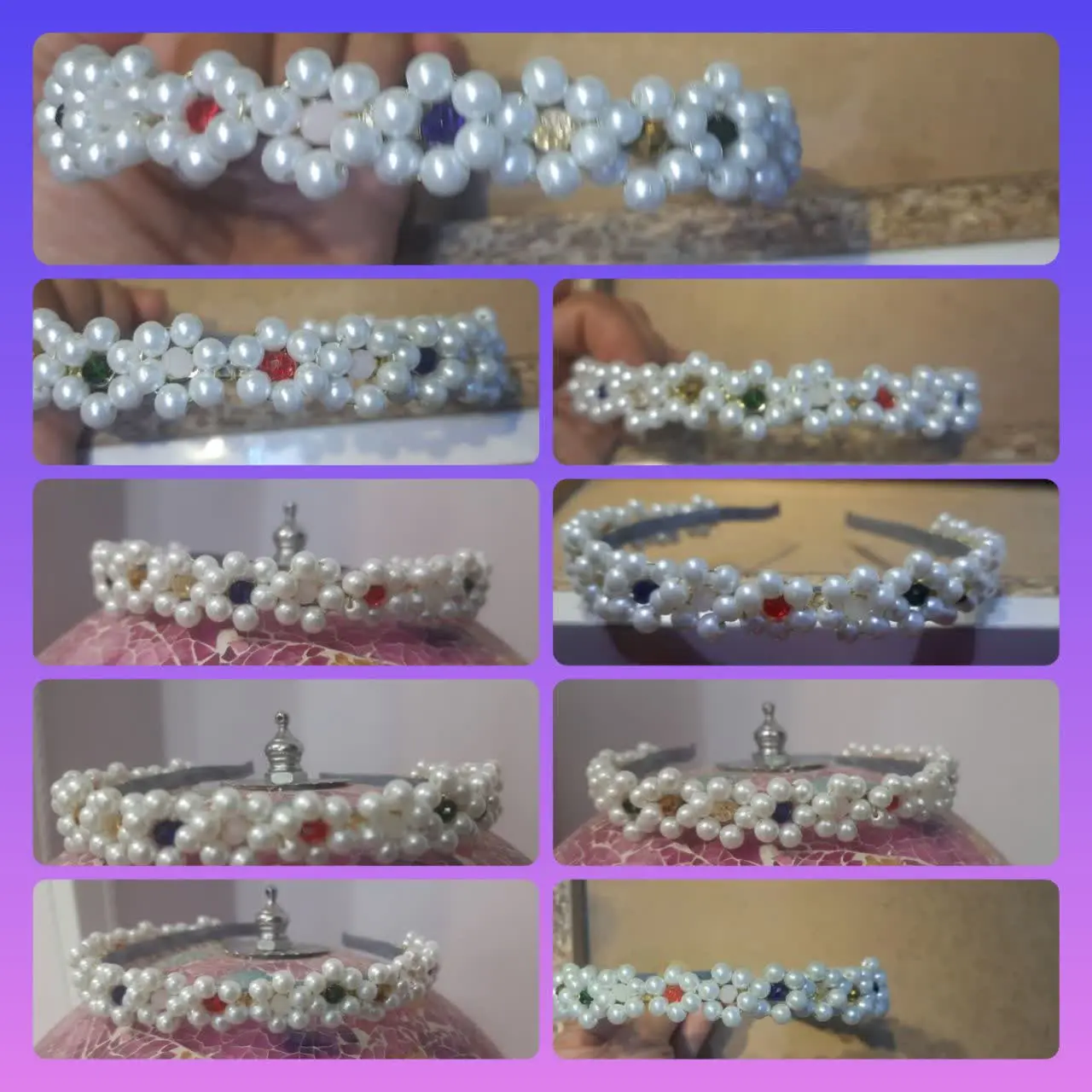 🌹#تل مرواریدی کریستالی
