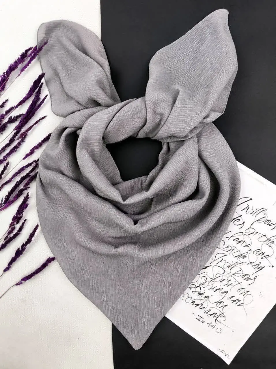 ✅ روسری نخی کراش درختی اعلا