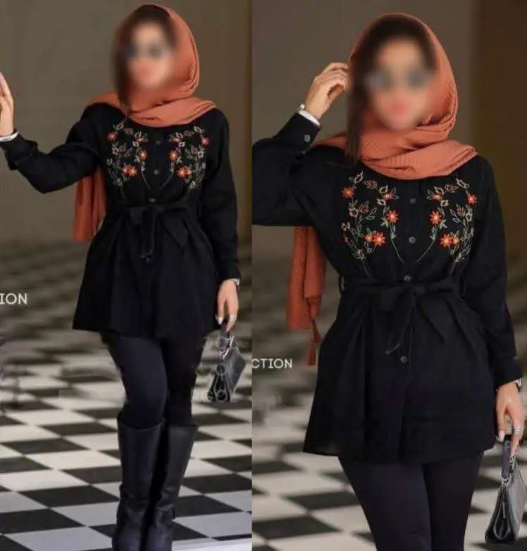 💞 مانتو گلدوزی شده مدل پرگل💞
