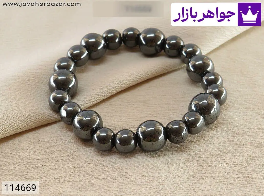 دستبند سنگی حدید صینی - کد...