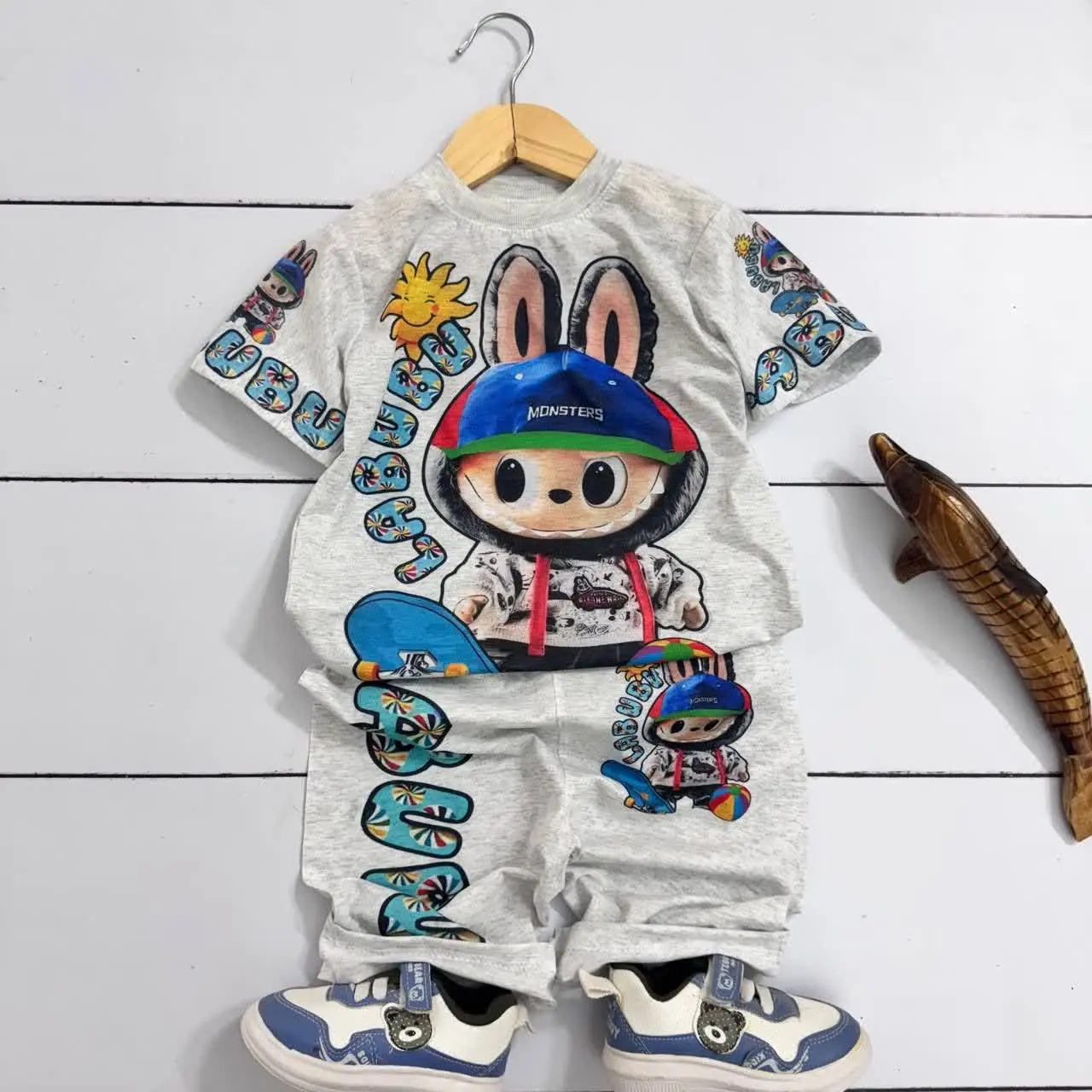 💞 ست تیشرت شلوارک لبوبوو💞
