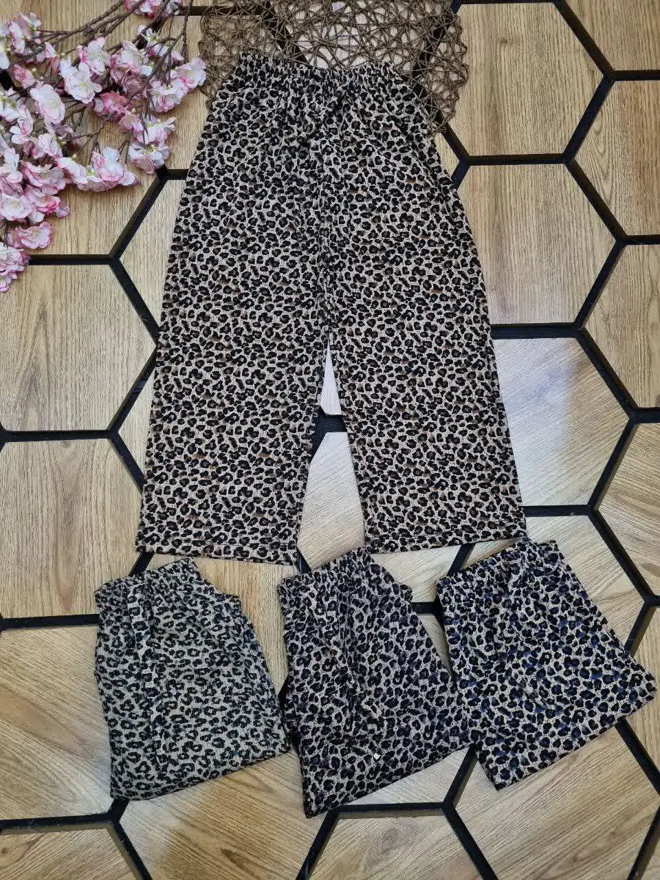 👖شلوار بگ پلنگی دخترانه👧