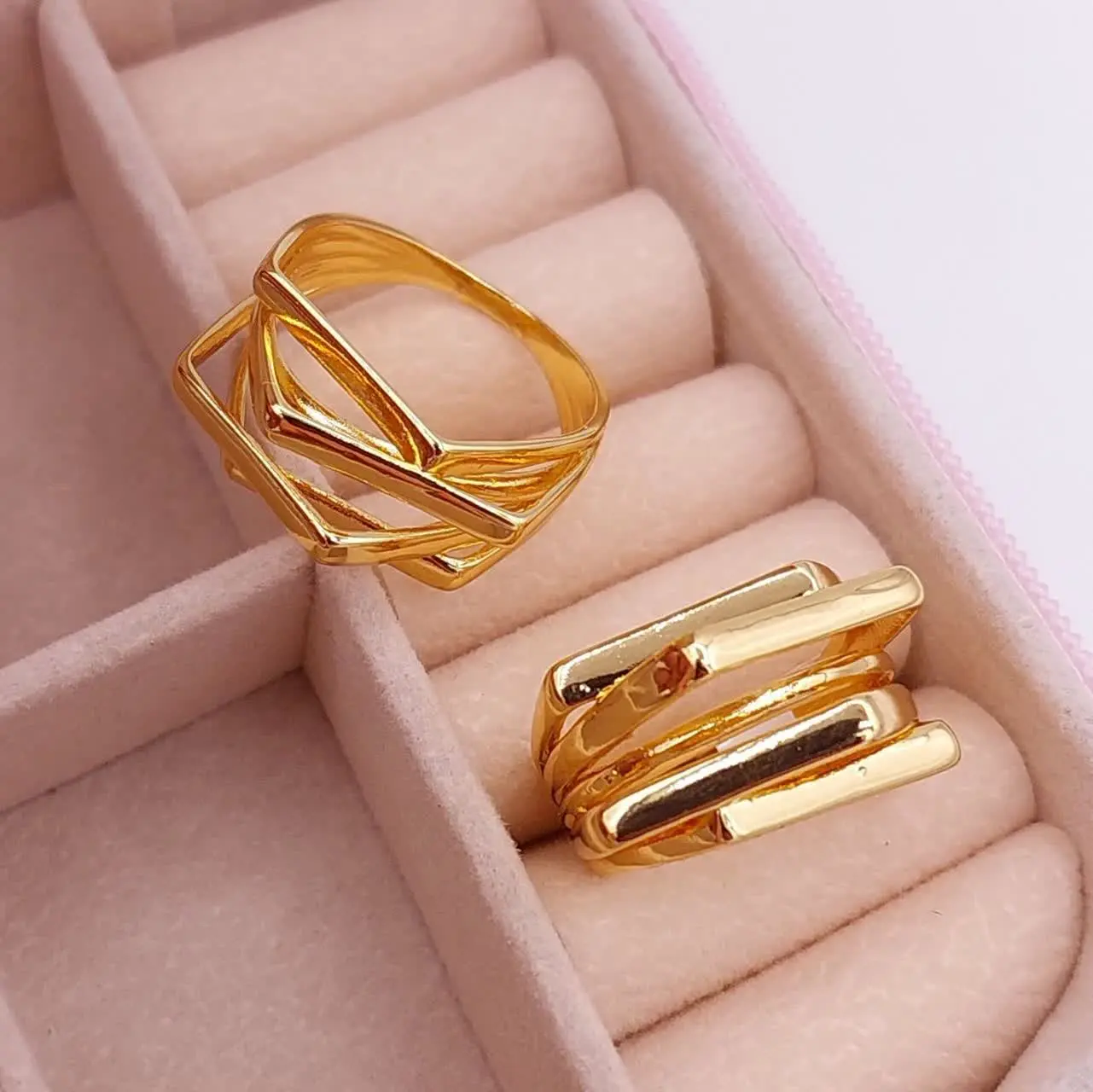 #انگشتر طرح طلا 
