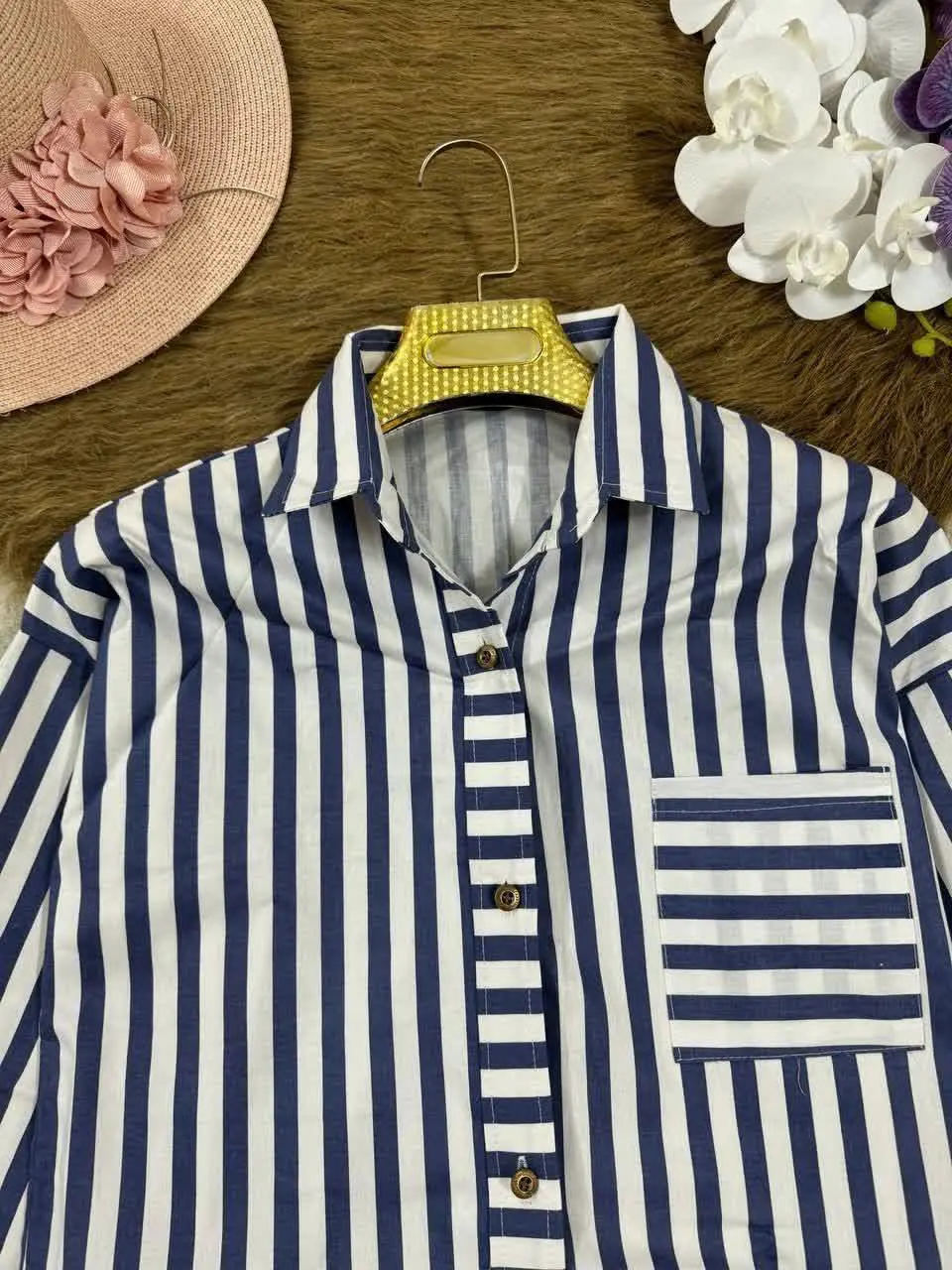 نام: مانتو کتان راه راه
