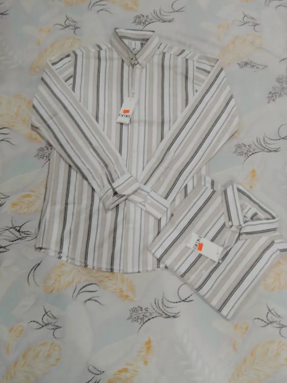 پیراهن آستین بلند اسلپ راه راه
