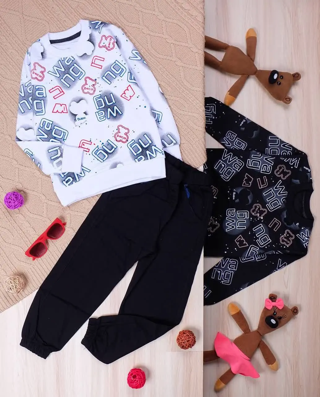 👫بلوز و شلوار پسرانه تمام چاپ WANG👫
