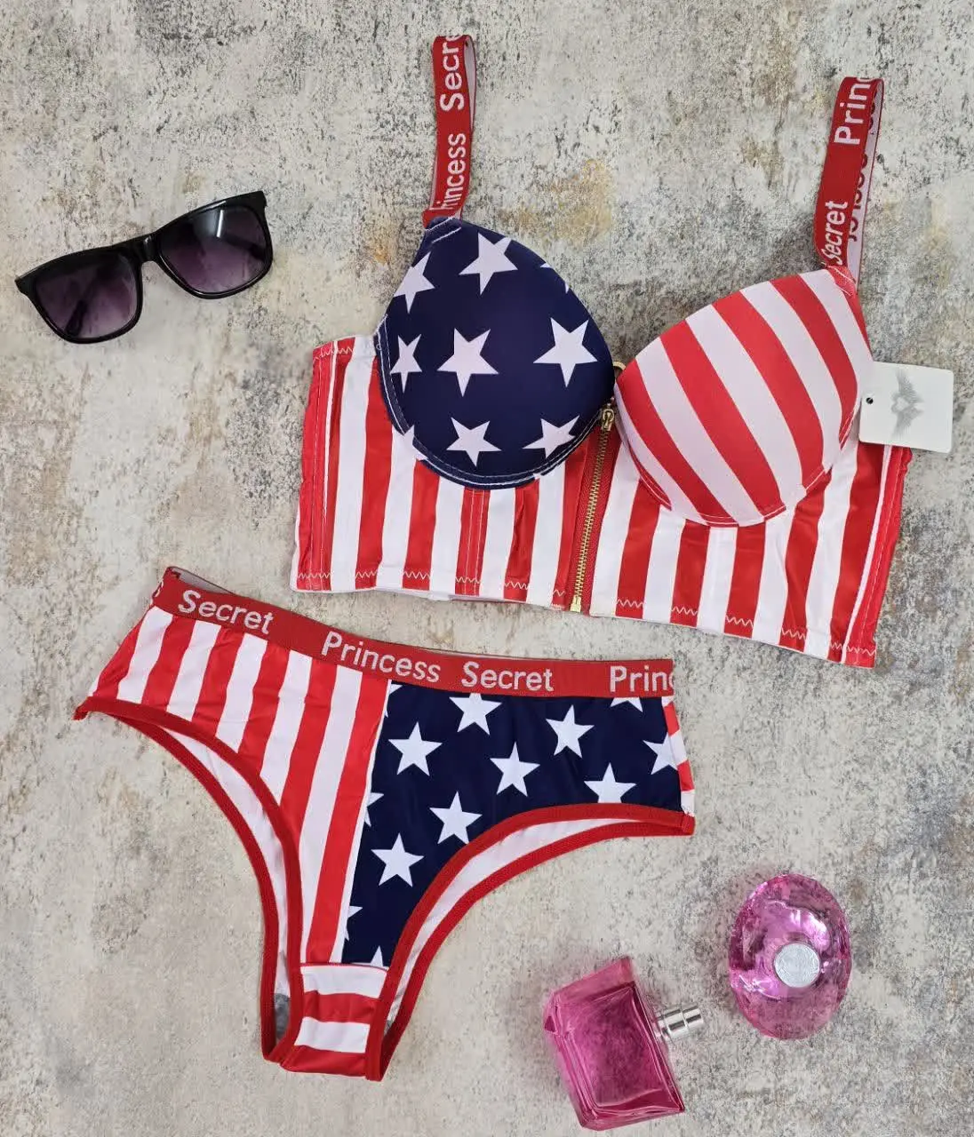 🍀ست اسفنجی پرچمی، بلند زیپی
