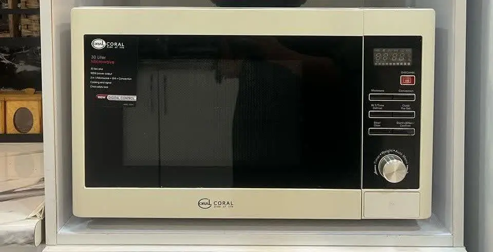مایکروفر ۳۰ لیتری کرال فول آپشن مناسب غذا گرم کردن و یخ زدایی، بدون کوچکترین ایراد ❌️❌️
