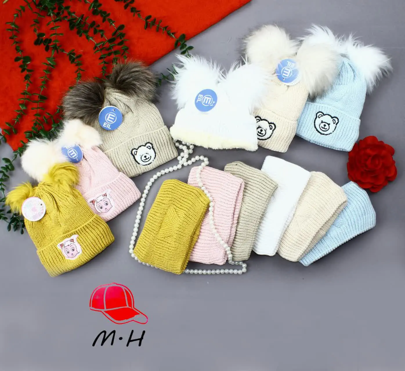 جنس 🧶: کلاه و شال رینگی کیف...