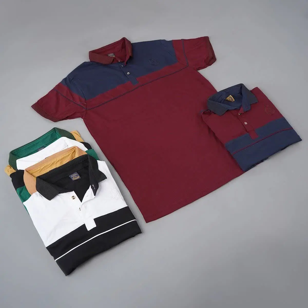 🏆تیشرت مردانه یقه فنج سفید مدل Bahman
