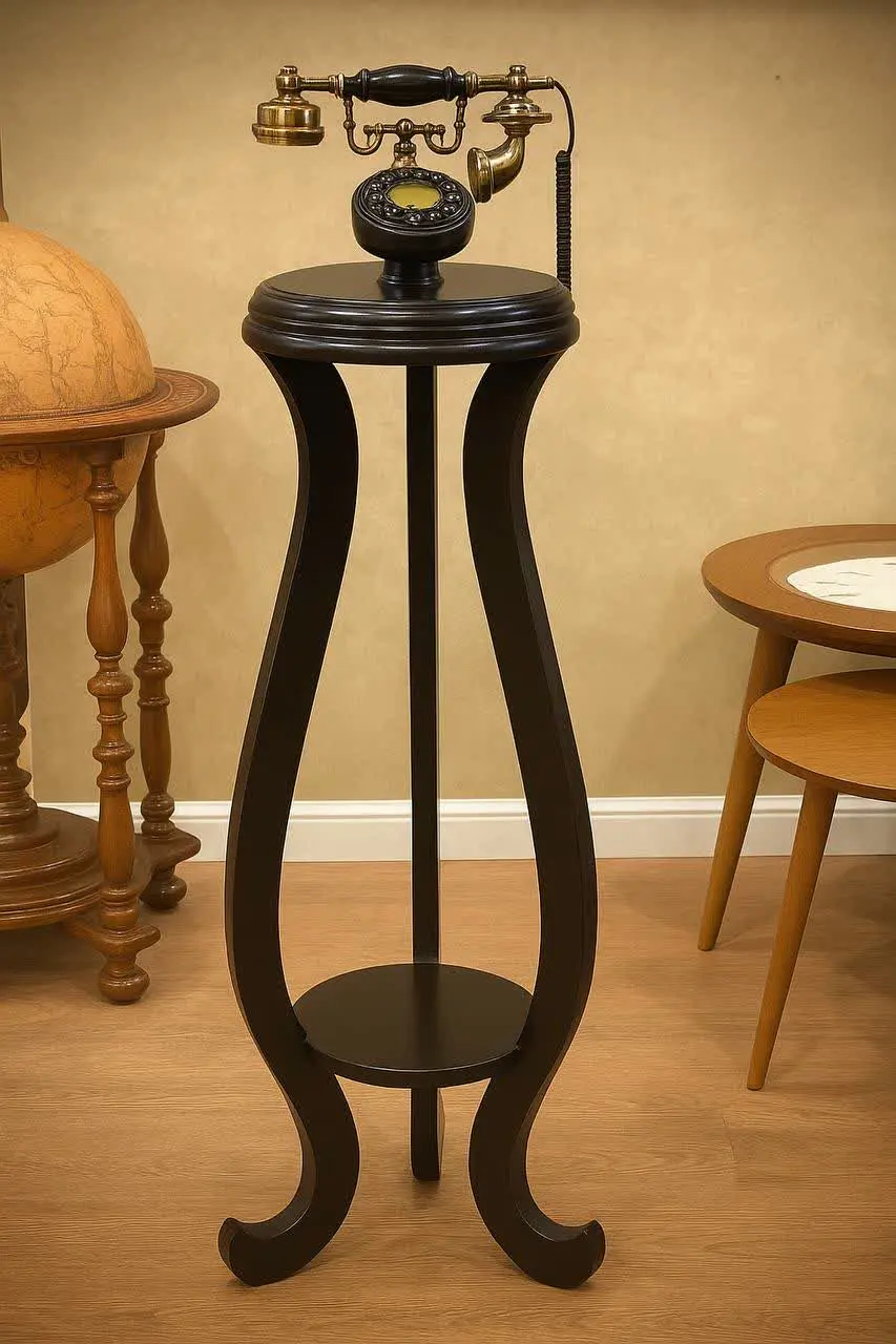 تلفن سه پایه مشکی