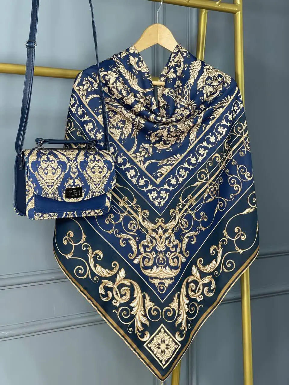 💥ست کیف و روسری نخی و شال💥
