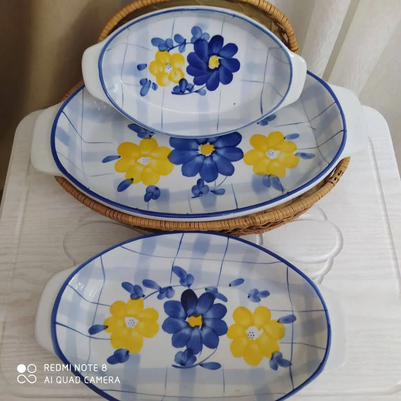 ست تابه‌ی بیضی گلپنبه‌ای 
