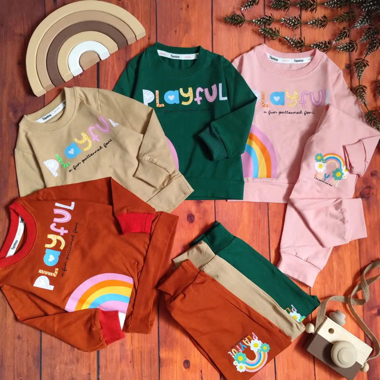 😍ست بلوز و شلوار دخترانه رن...