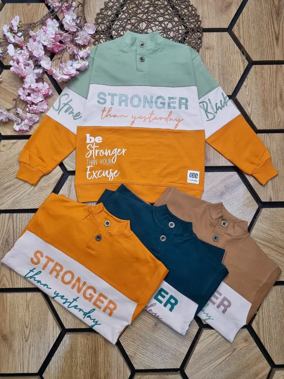 🍀بلوز تک لانگ یغه دکمه پسرانه🧑