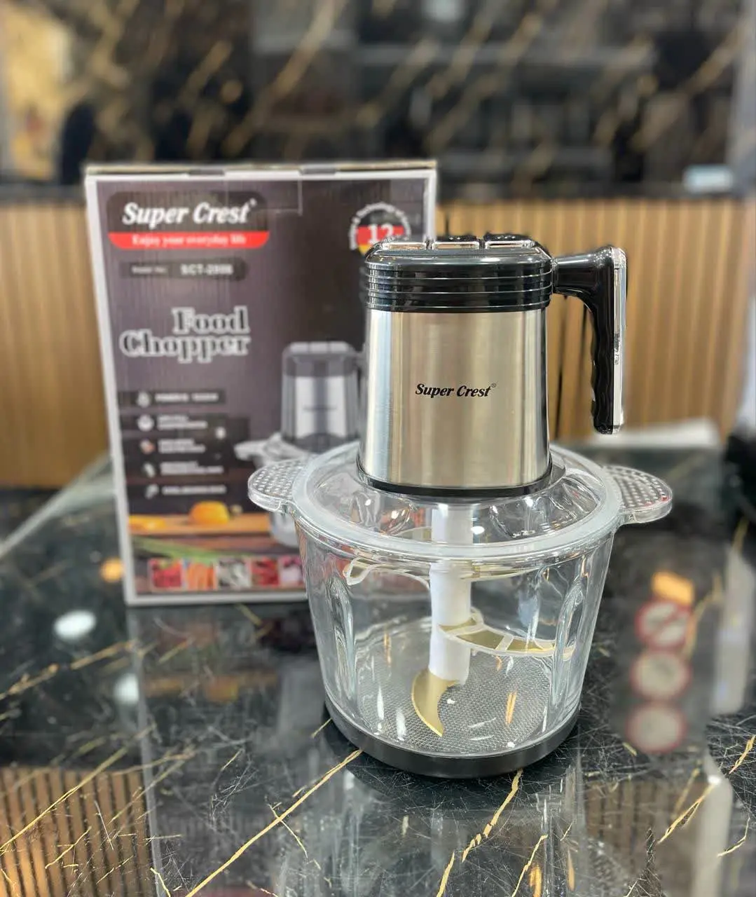 خردکن شیشه Super Crest💥