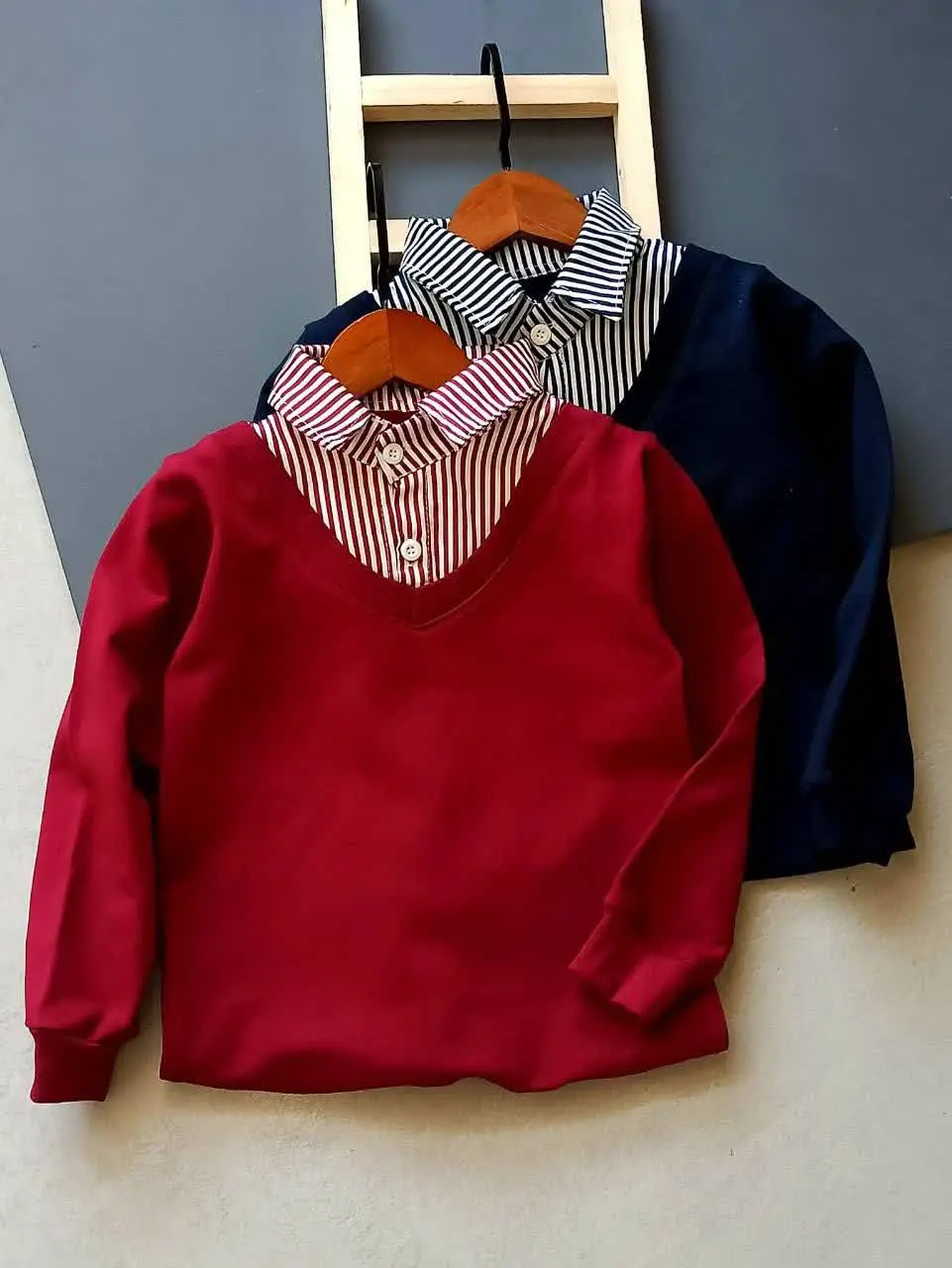 🔮بلوز تک دورس اسپرت یقه دار🔮