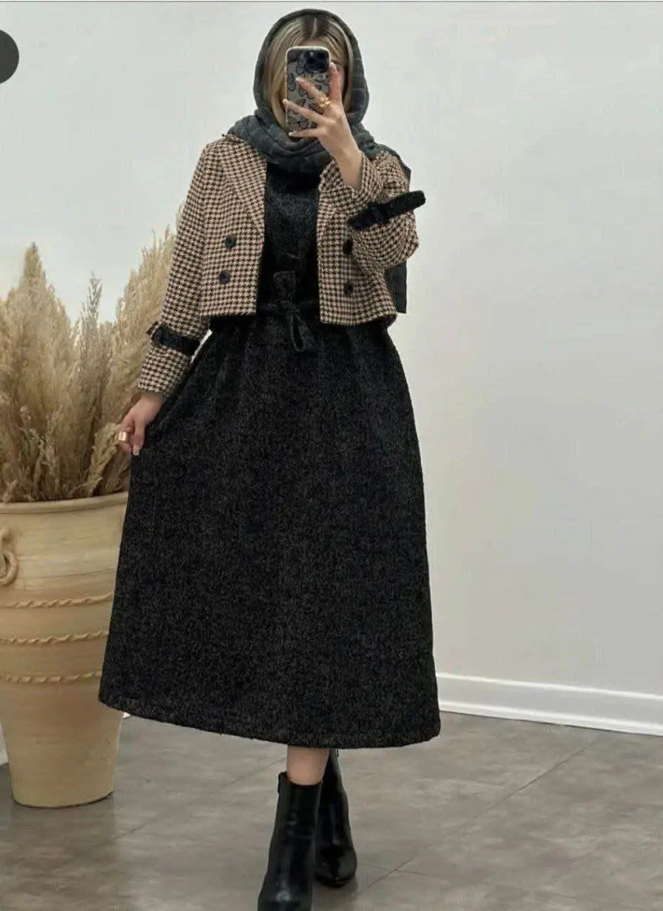 👚نام: دو تیکه کت سارافون پیچازی پرفروش 😍😍
