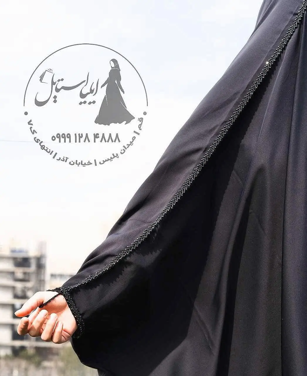 چادر جده جواهردوزی مدل خطی پلاس
