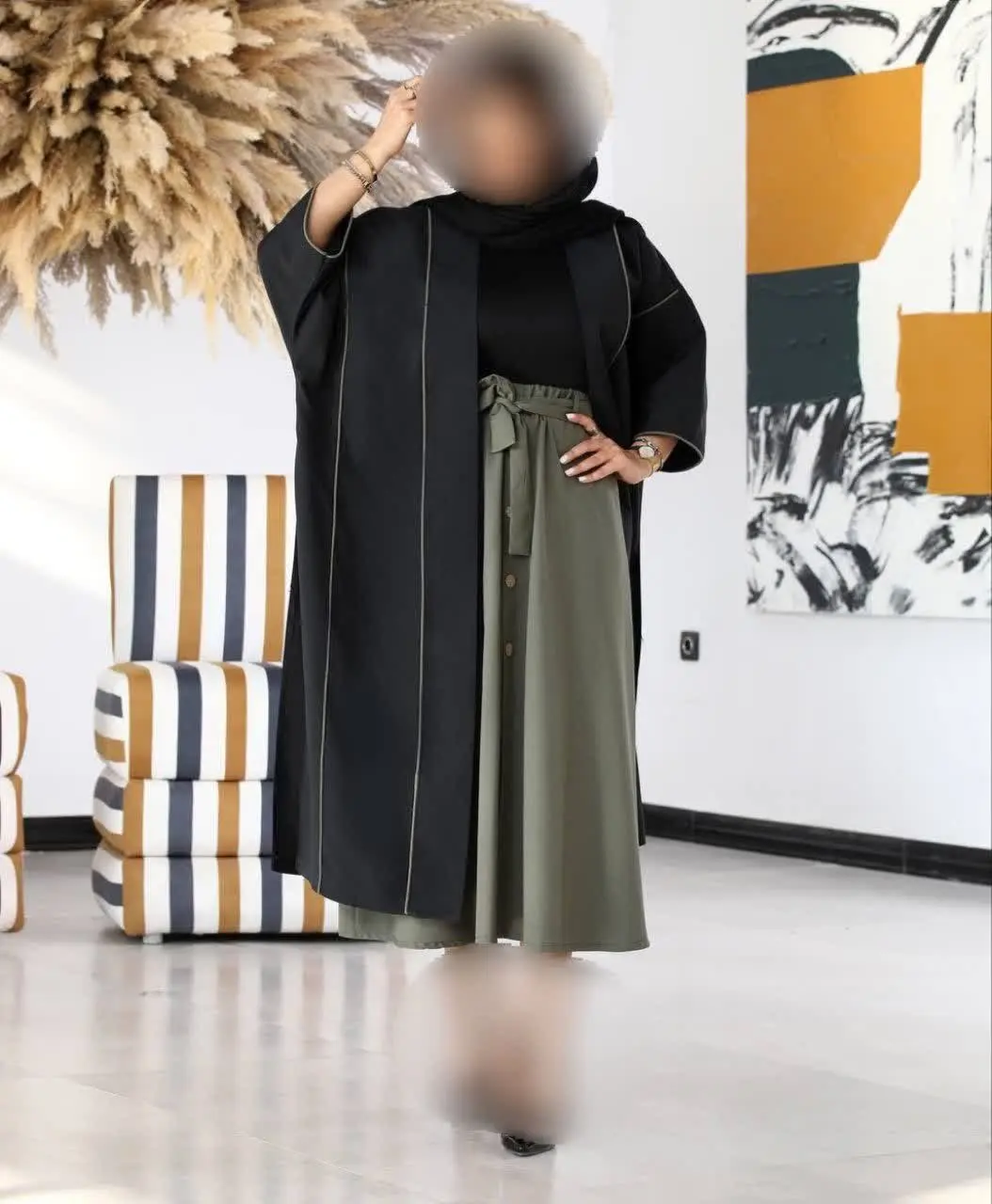 🛍نام: مانتو دامن گلاره🌱
