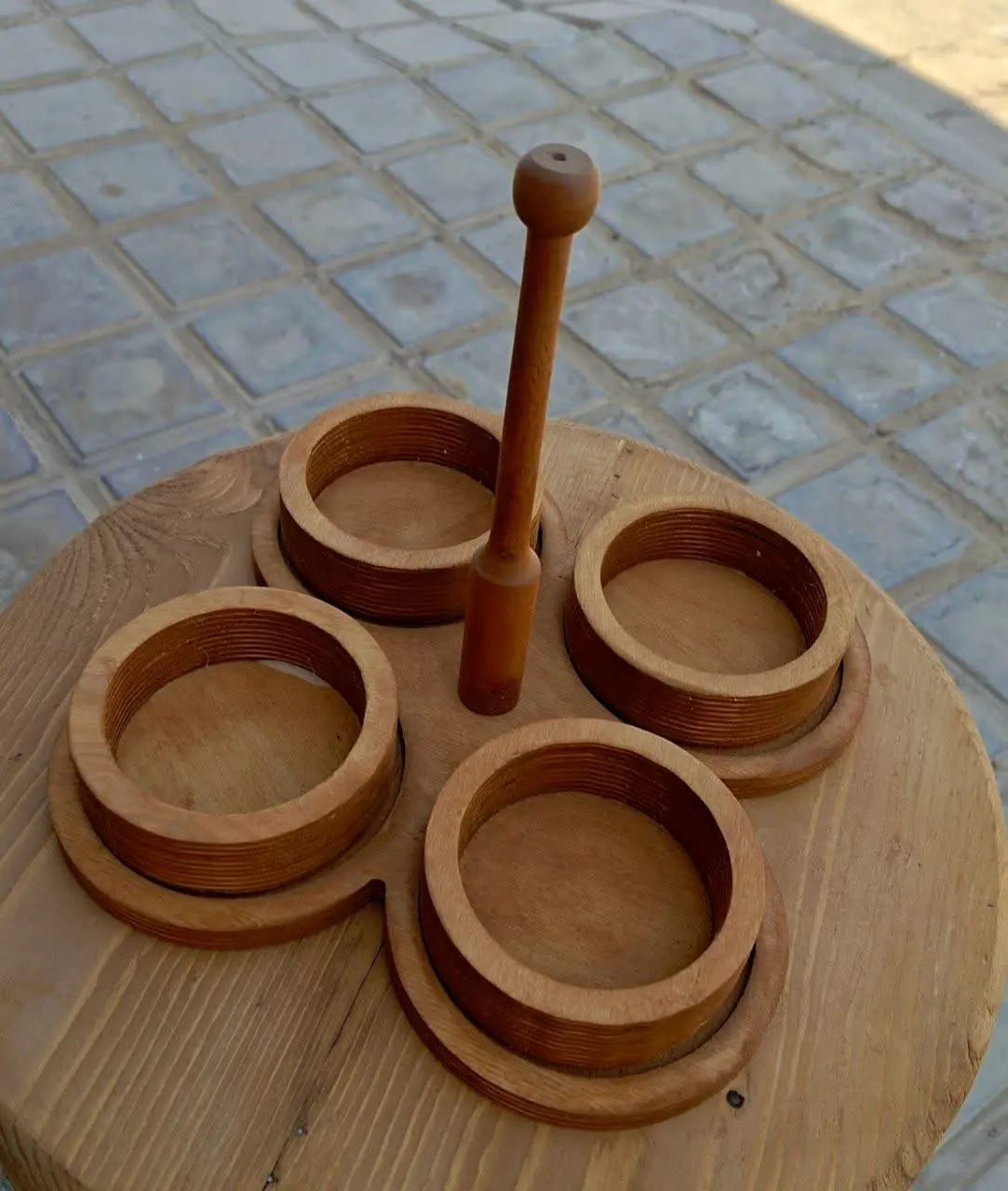 💥اردوخوری چهارخونه چوبی 💥