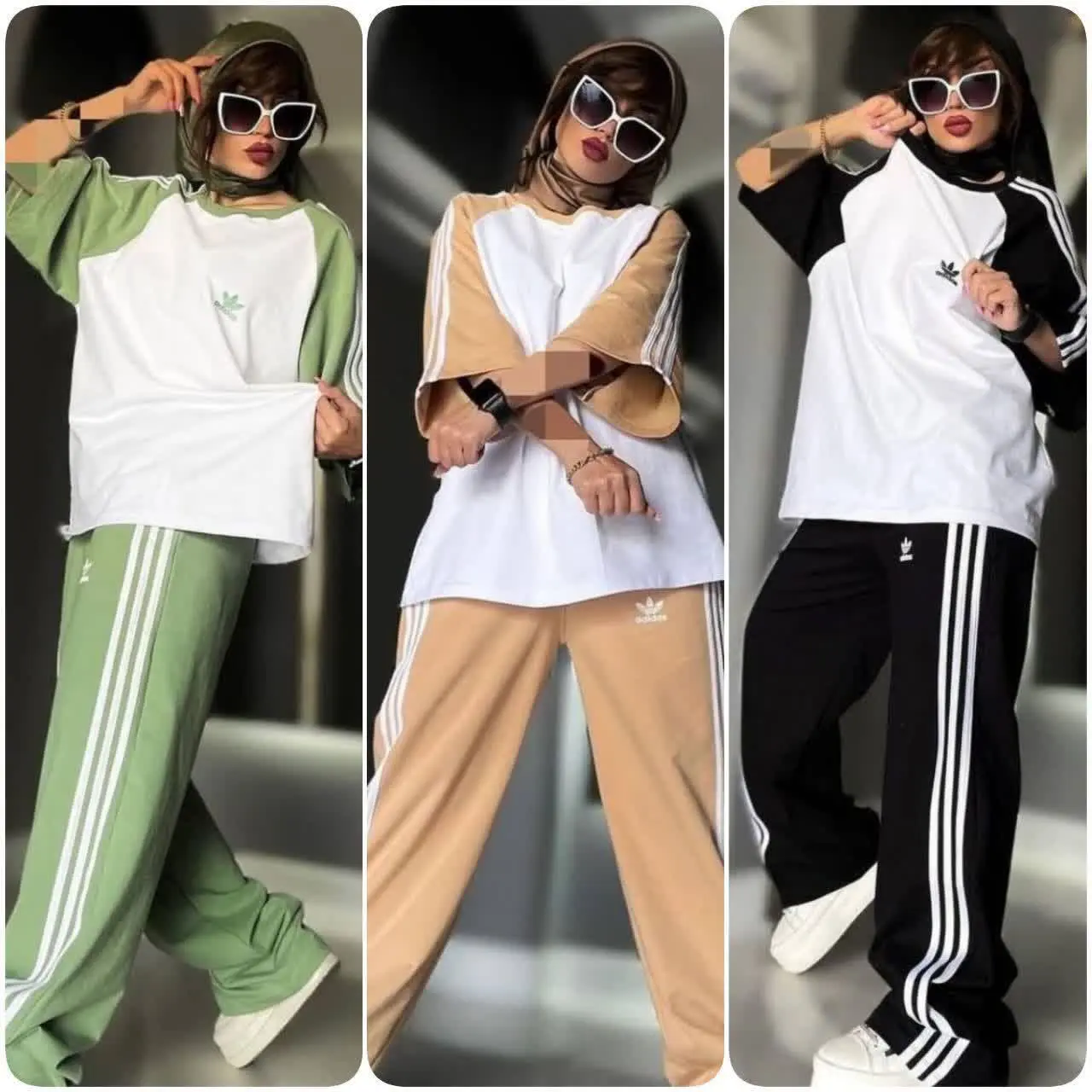 💞نام: تیشرت و شلوار آدیداس سه خط
