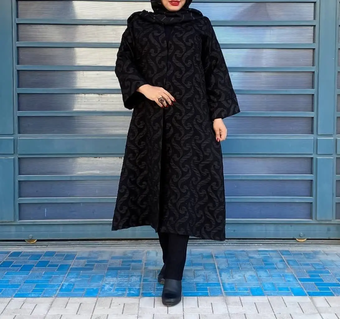 مانتو بلند ژاکارد خرم (طراح...