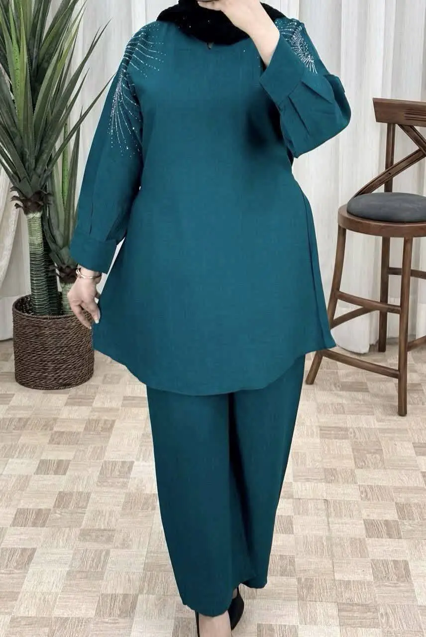 ▪️نام: ست تونیک شلوار طاووس