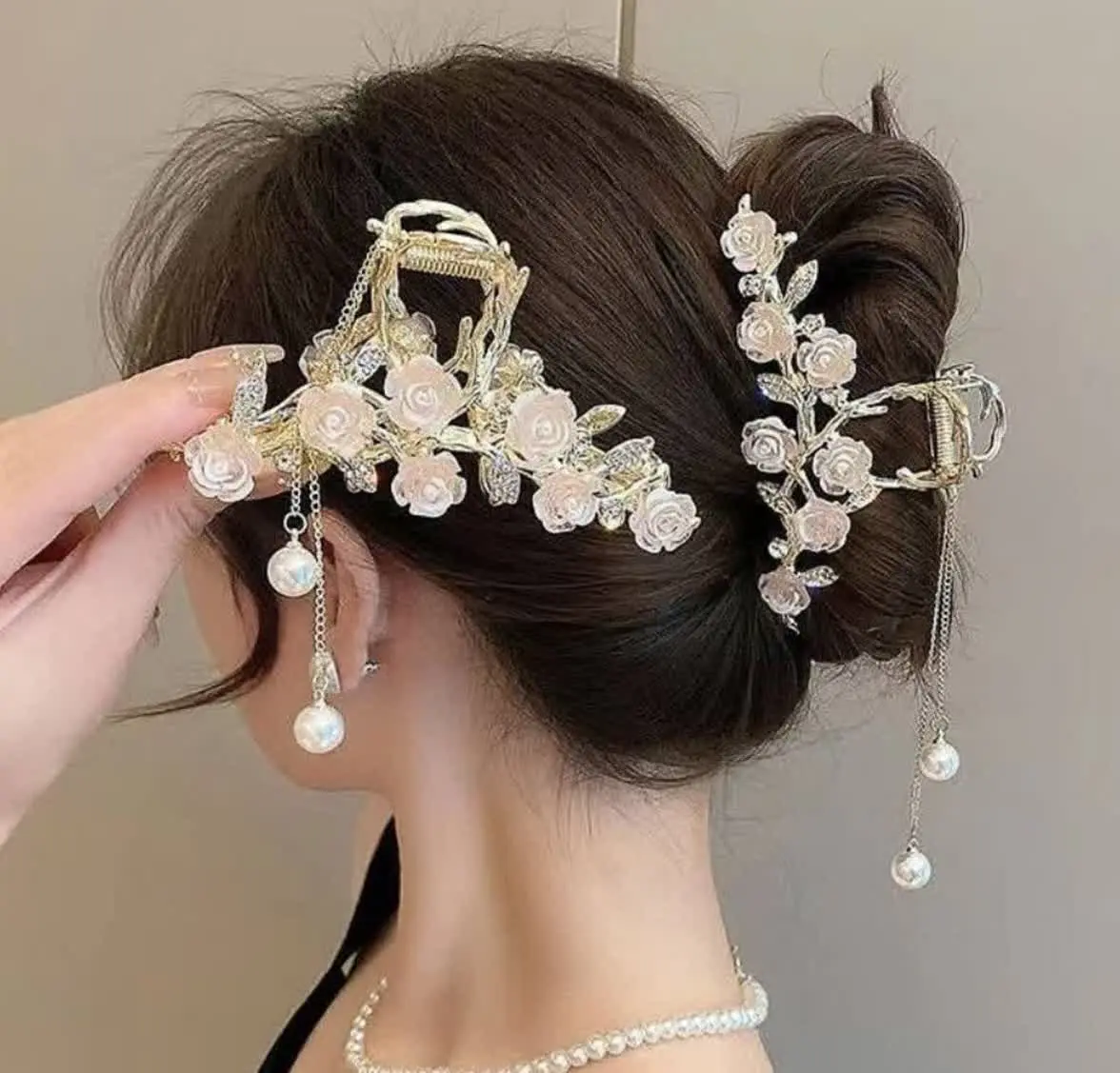 🌸کلیپس شکوفه صورتی (شکوفه گ...