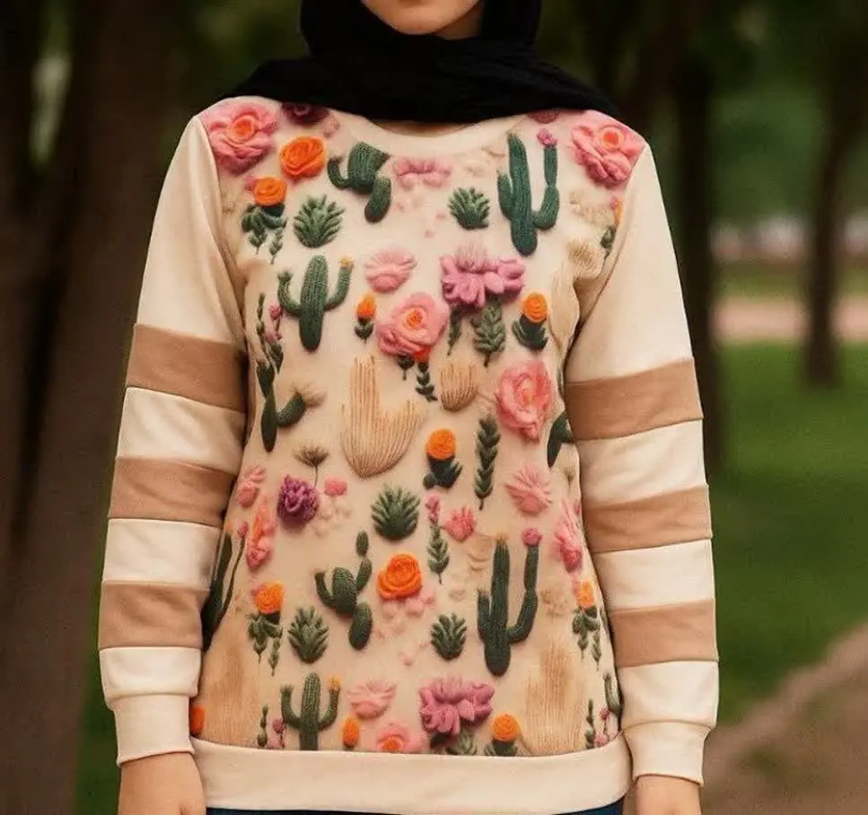 🖋نام: ست بلوز شلوار کاکتوس
