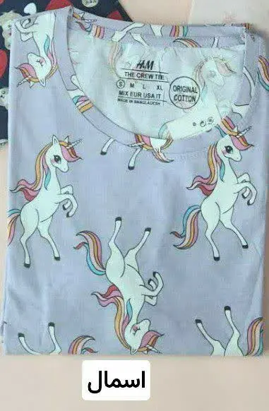 🌸تیشرت آستین بلند نخ پنبه اورجینال وارداتی اصل مارک اچ اندام‌ 
