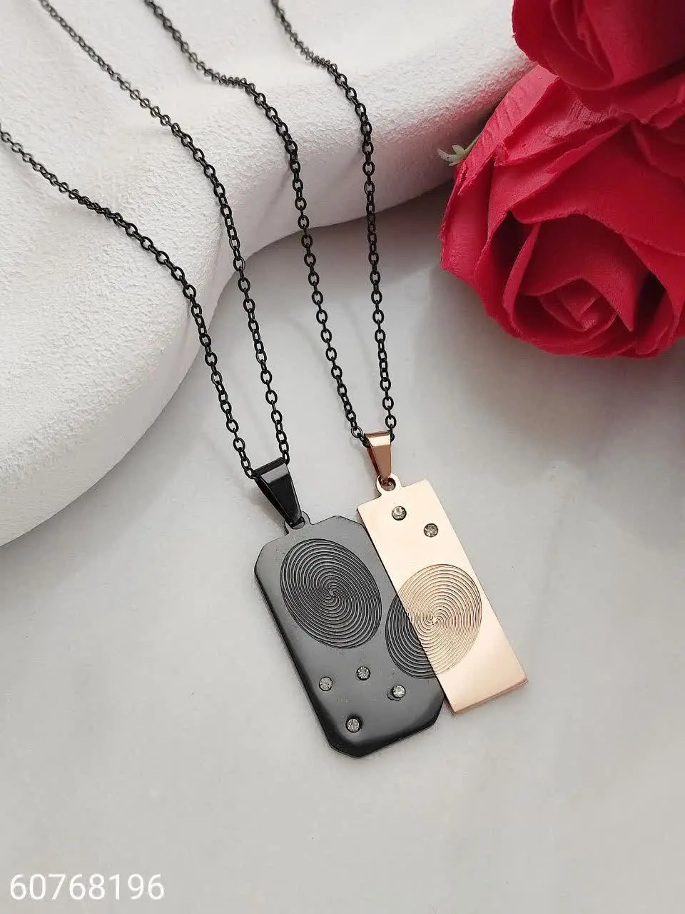 گردنبند دوتایی مکمل 
