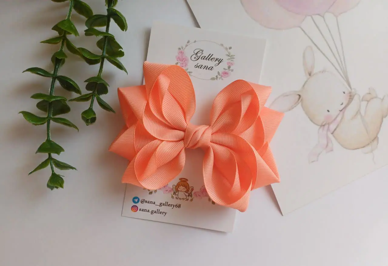 پاپیون ساده با رنگ گلبهی
