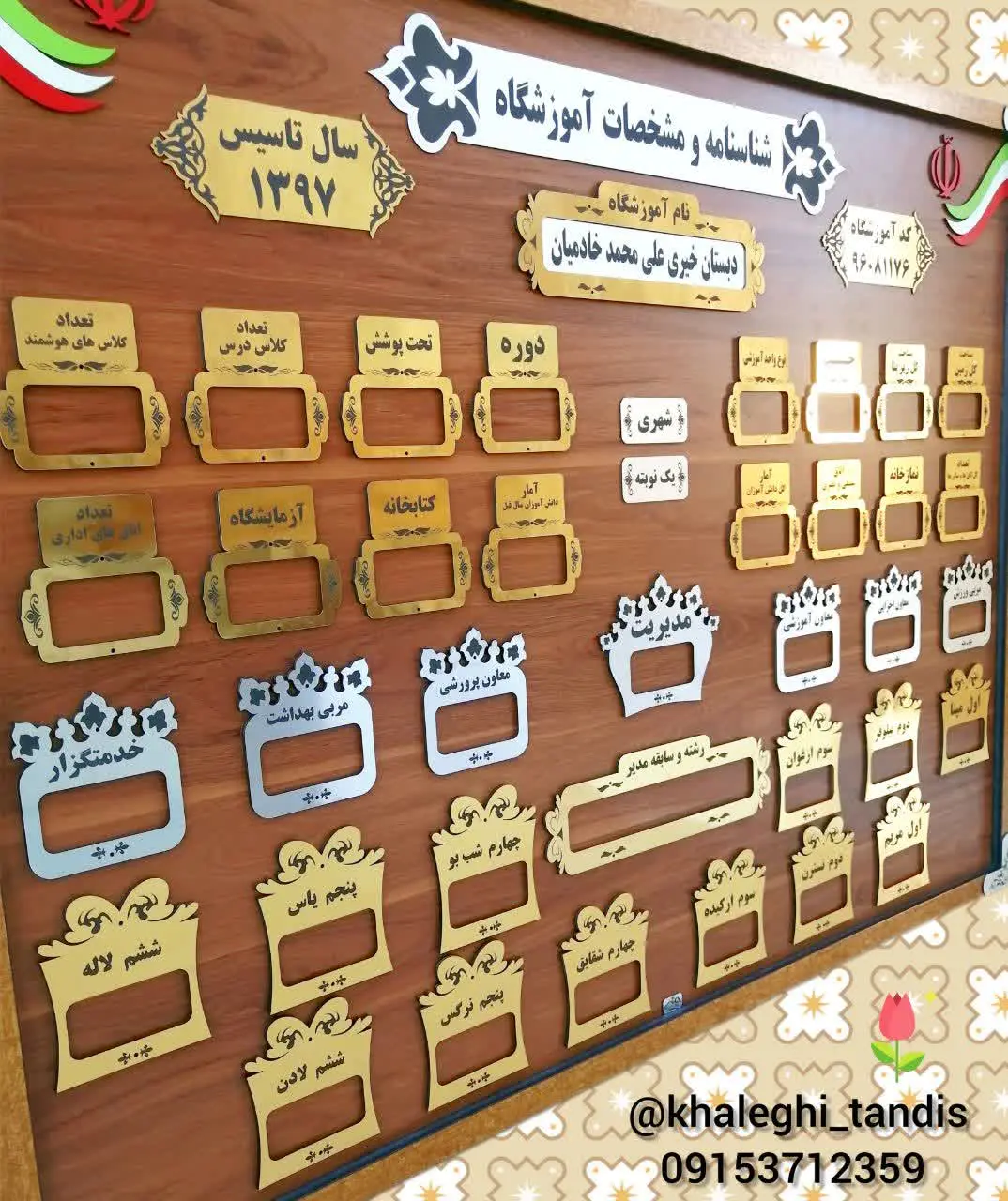 شناسنامه مدرسه. 
