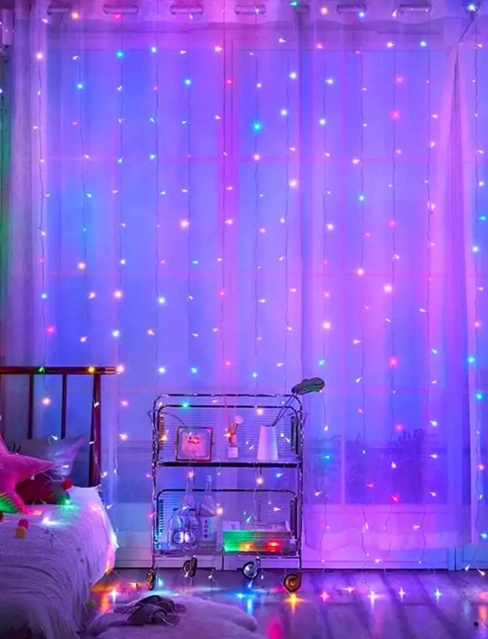 ریسه سوزنی پرده ای رنگی رنگ...