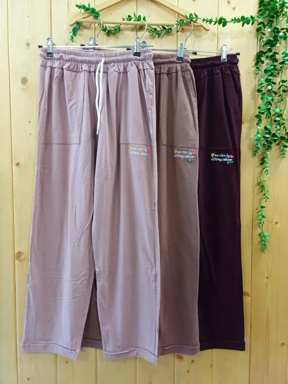 ✔️ شلوار نخ پنبه دم پا راسته