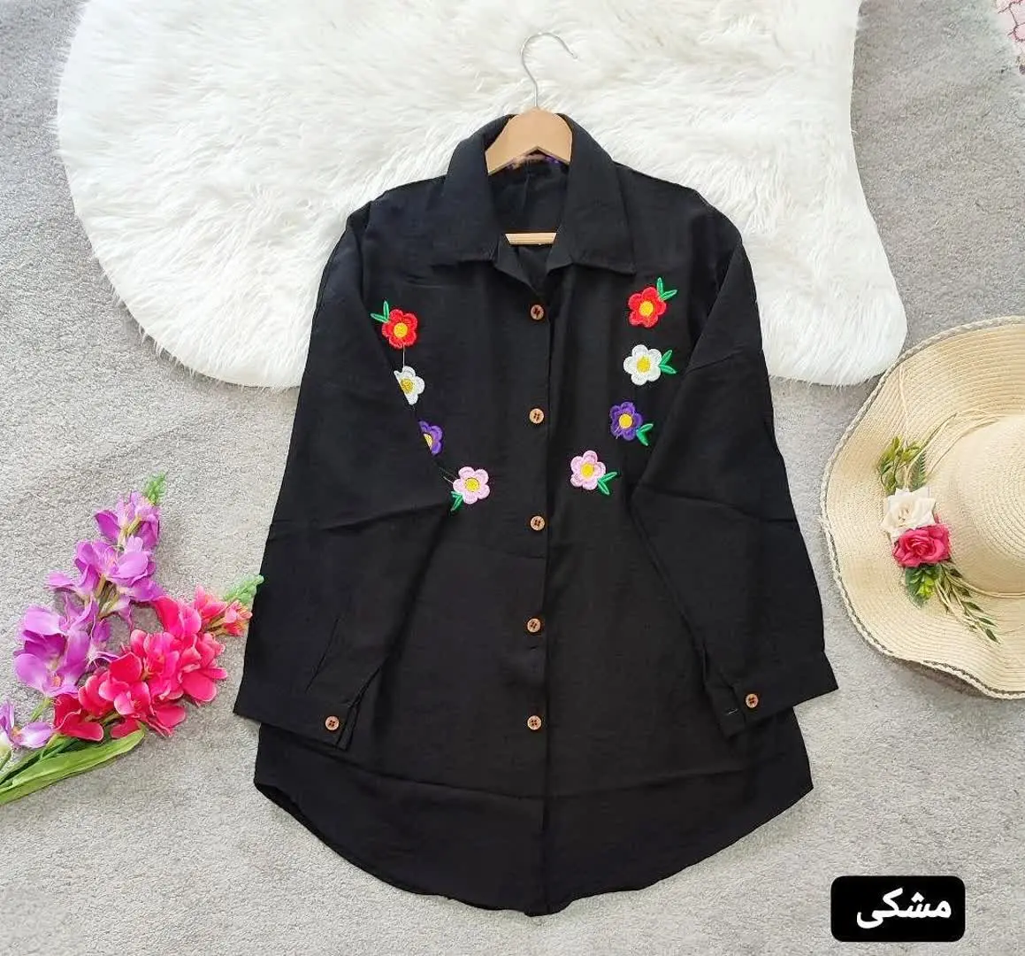 نام: شومیز مانتویی گلدوزی 
