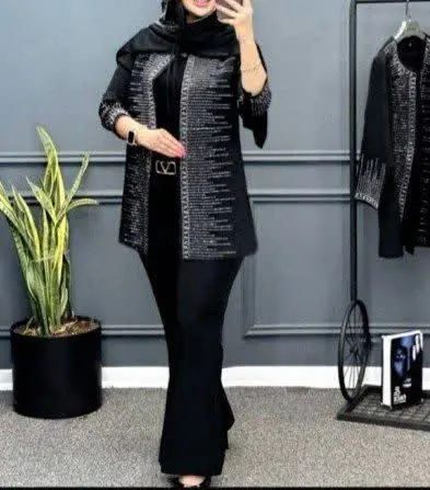 🌹ست کت و شلوار مدل خوشه‌ای 🌹
