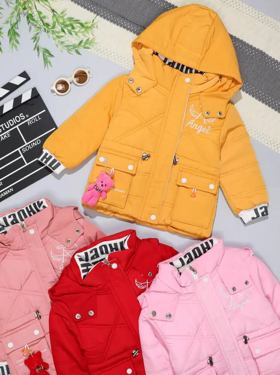 👫کاپشن دخترانه لوزی عروسکی👫