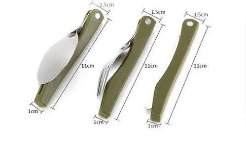 🌸ست قاشق چنگال کارد تاشو مسافرتی🌸
