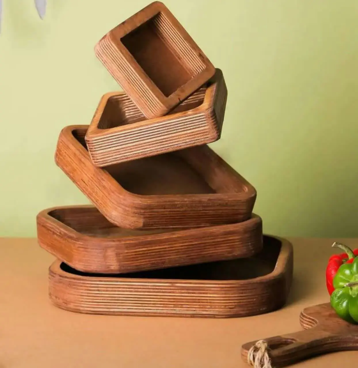 ظرف ۵ تکه مربع✔️
