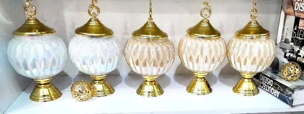 🌟شکلات خوری شیشه ای پایه فلز