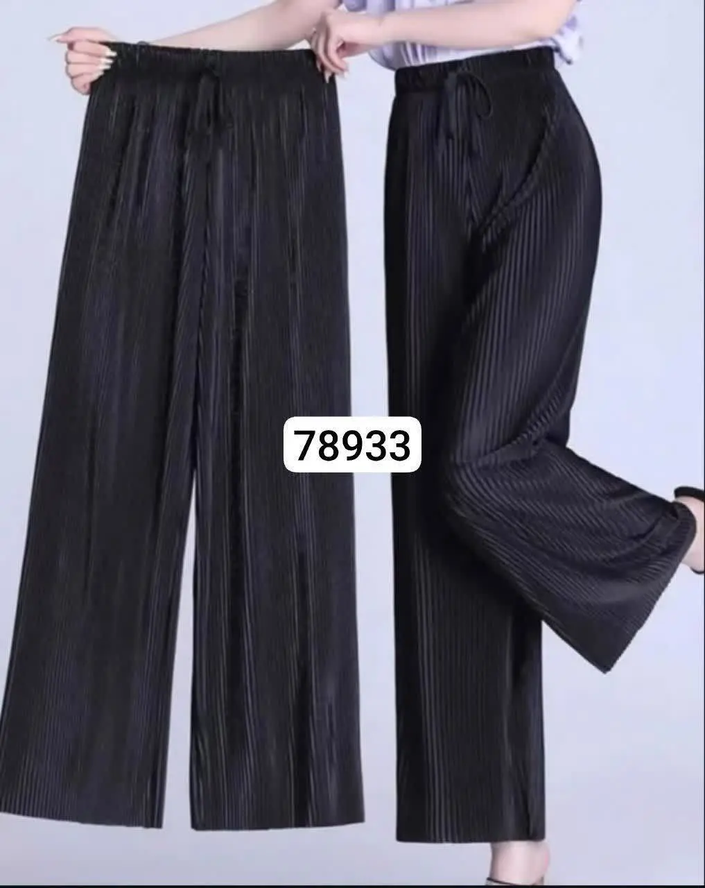 شلوار ساتن پلیسه کره ای😍