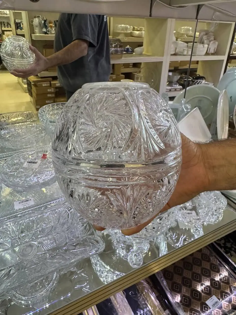 جا دستمال کاغذی کریستال 
