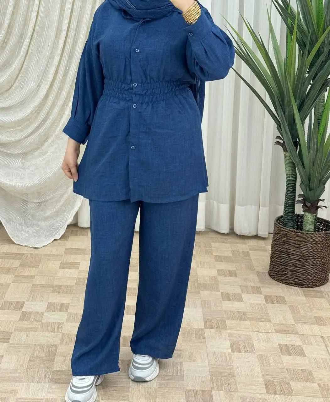 ▪️نام: ست شانتون کمرکشدار
