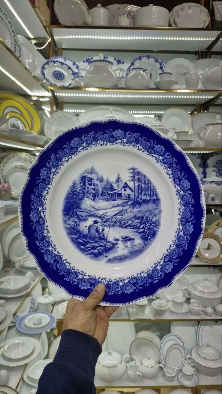 🍽بشقاب قطر ۳۴ چینی زرین