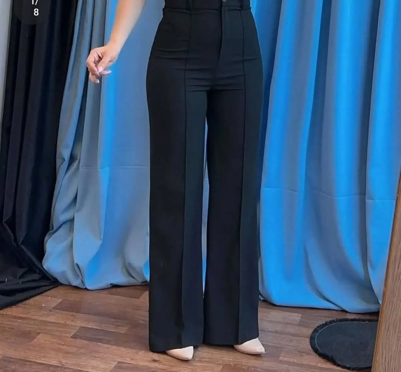 🍃شلوار مازراتی واید بگ کمر گندار
