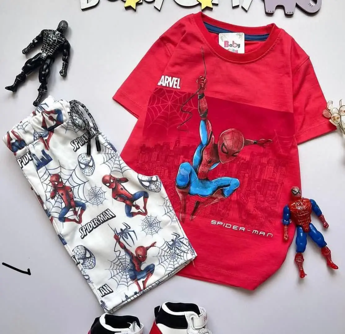 ✴️نام: ست بلوز شلوارک عنکبوتی
